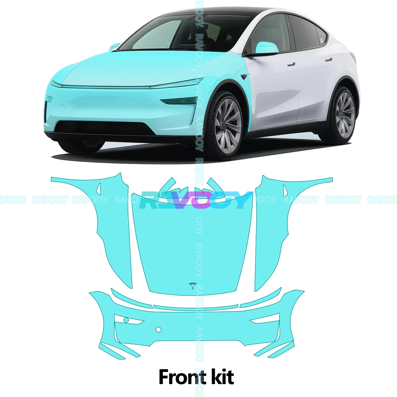 For Tesla Model Y Juniper 2025-2026 8.5Mil Precut PPF Full Vehicle Paint Protection TPU PPF Film Clear Bra - Image 11