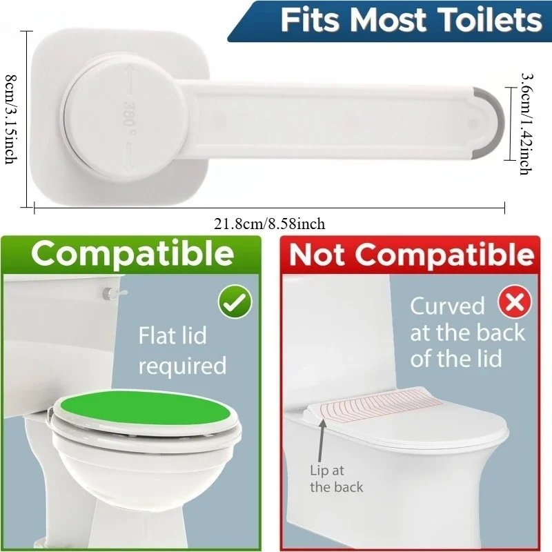Baby Toilet Safety Locks Childproof Toilet Seat Lock Prevents Toddlers From Opening Toilet Lids Baby Safety Products in Bathroom - Image 3