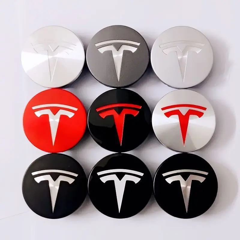 4pcs/set 56mm Tesla Model 3 Model Y Original Covers Hub Caps Wheel Center Caps for Tesla Model Y X S Original Auto Accessories - Image 2