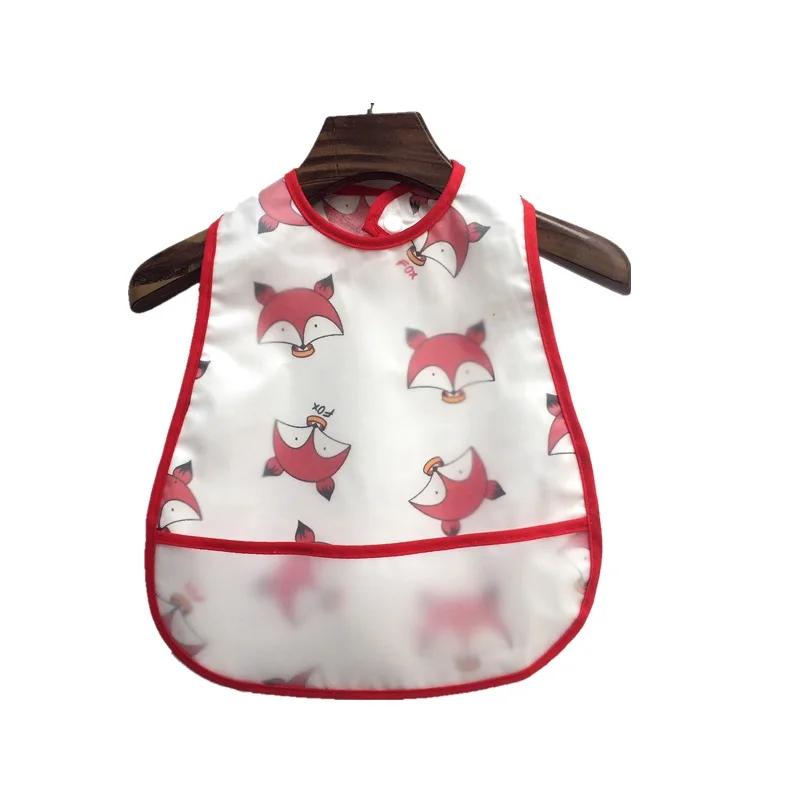 2026 New Cartoon Pattern EVA Waterproof Pocket Lunch Feeding Bibs Adjustable Baby Bibs Cute Children Baby Apron Kids Burp Cloths - Image 5