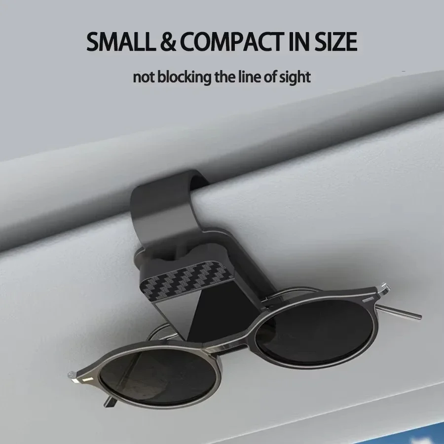 High Quality Car Sunglasses Clip , Sun Visor Glasses Holder Card Ticket Holder Stable Storage Clips Eyeglasses Hanger Car Interior Accessories - Image 2