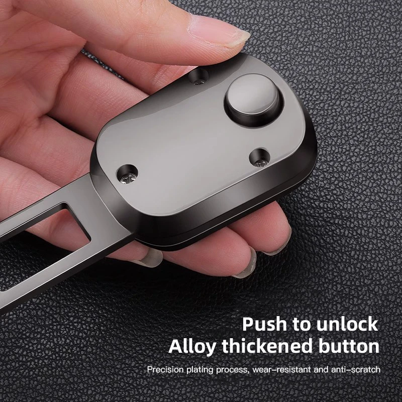 Car Seat Belt Extend Alloy Fastener Safety Strap Buckle Extender For Tesla Model 3 Model S Model X Model Y Cybertruck Roadster - Image 4