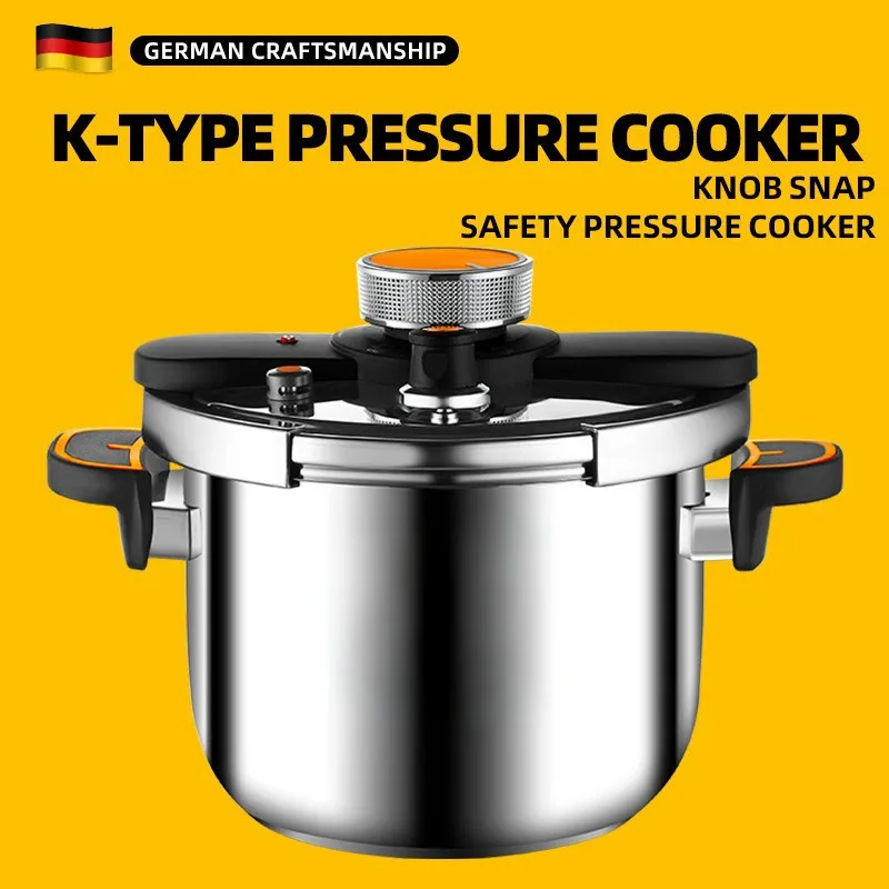 New Stainless Steel Pressure Cooker for Home Use - Small Size Explosion-Proof Pot Compatible with Gas & Induction Cooktops - Image 4