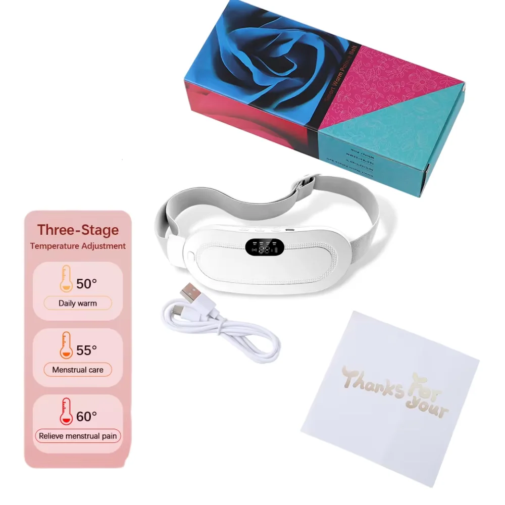 Electric Heating Pad Menstrual Cramp Massager Belt Women Period Care Hot Compress Device Vibration Abdominal Ulter Warmer Belt - Image 8