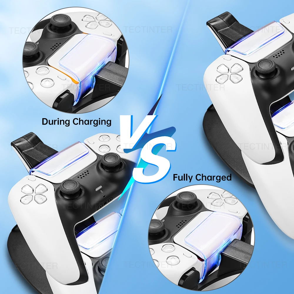 For PS5 Controller Type-C Dual Sense Charging Station Dual Charging Dock Charger Stand for PlayStation 5 Accessories - Image 6