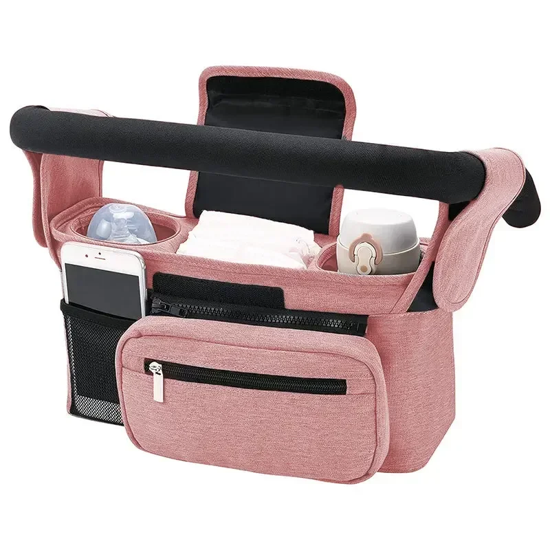 Baby Stroller Storage Large Capacity Travel Hanging Bag Mummy Bag Phone Bottle Holder Pram Diaper Bags Baby Stroller Accessories - Image 8