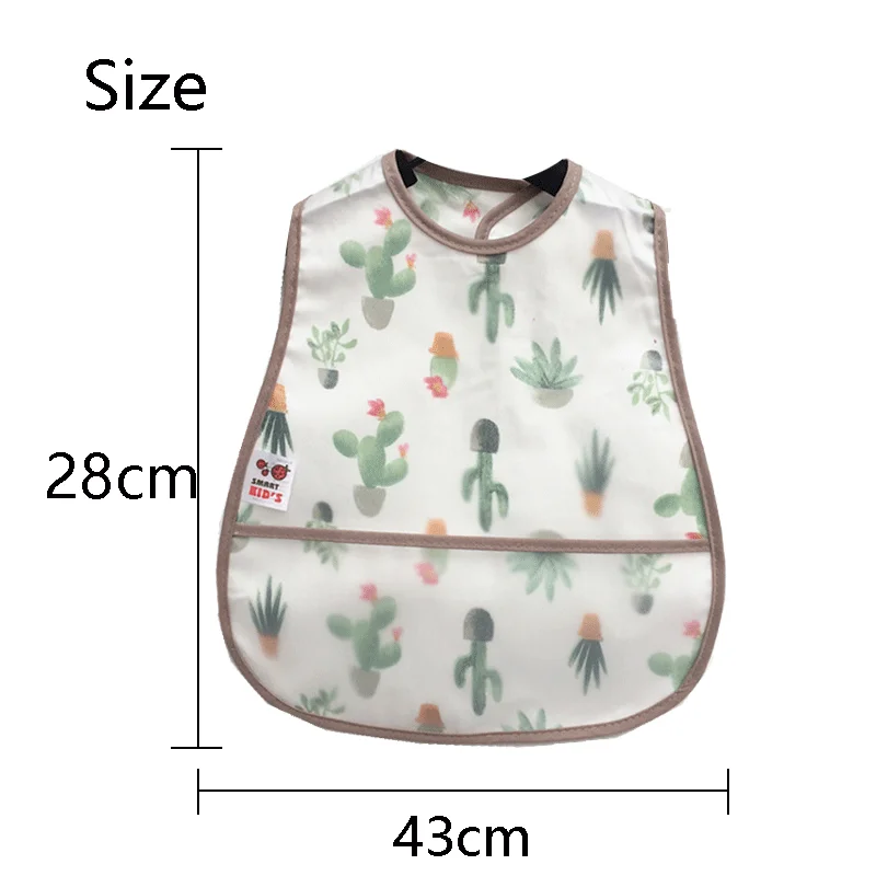 2026 New Cartoon Pattern EVA Waterproof Pocket Lunch Feeding Bibs Adjustable Baby Bibs Cute Children Baby Apron Kids Burp Cloths - Image 6
