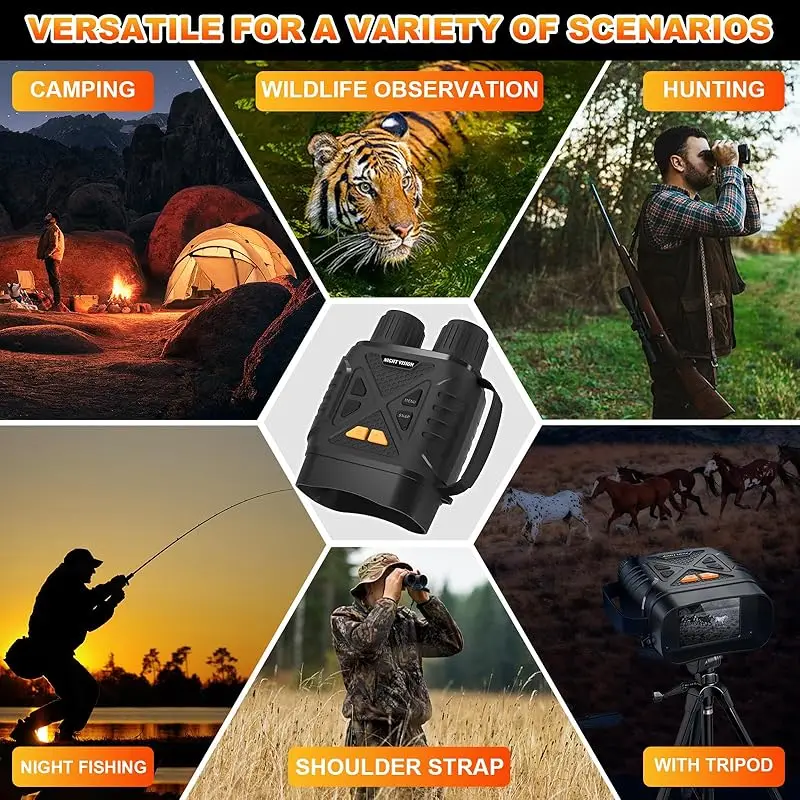 1080P Night Vision Binoculars 10x Digital 800m Full Dark Infrared Night Vision Telescope Goggles 2.8” Large Screen For Camping - Image 6