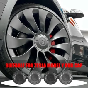 4pcs 21 Inch Original Car Wheel Center Hub Caps Badge Rim Hub Dustproof Cover Emblem Decoration For Tesla Model Y Accessories