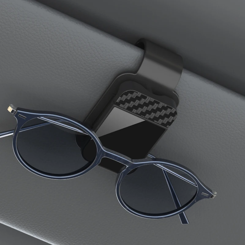 High Quality Car Sunglasses Clip , Sun Visor Glasses Holder Card Ticket Holder Stable Storage Clips Eyeglasses Hanger Car Interior Accessories - Image 7