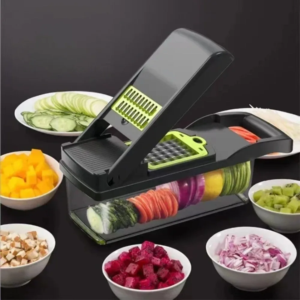 Multi-functional Vegetable Cutter, Kitchen Household, Potato Shreds, Shredded and Diced, Radish Grater, Slicer Kitchen Gadgets - Image 5