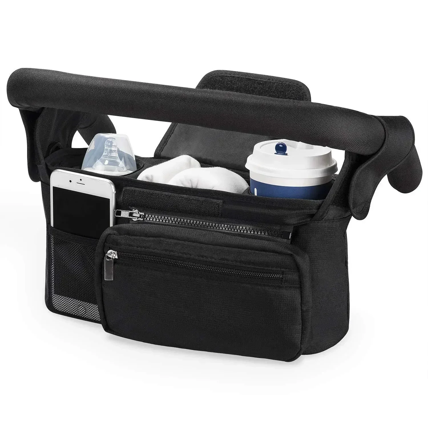 Baby Stroller Storage Large Capacity Travel Hanging Bag Mummy Bag Phone Bottle Holder Pram Diaper Bags Baby Stroller Accessories - Image 13