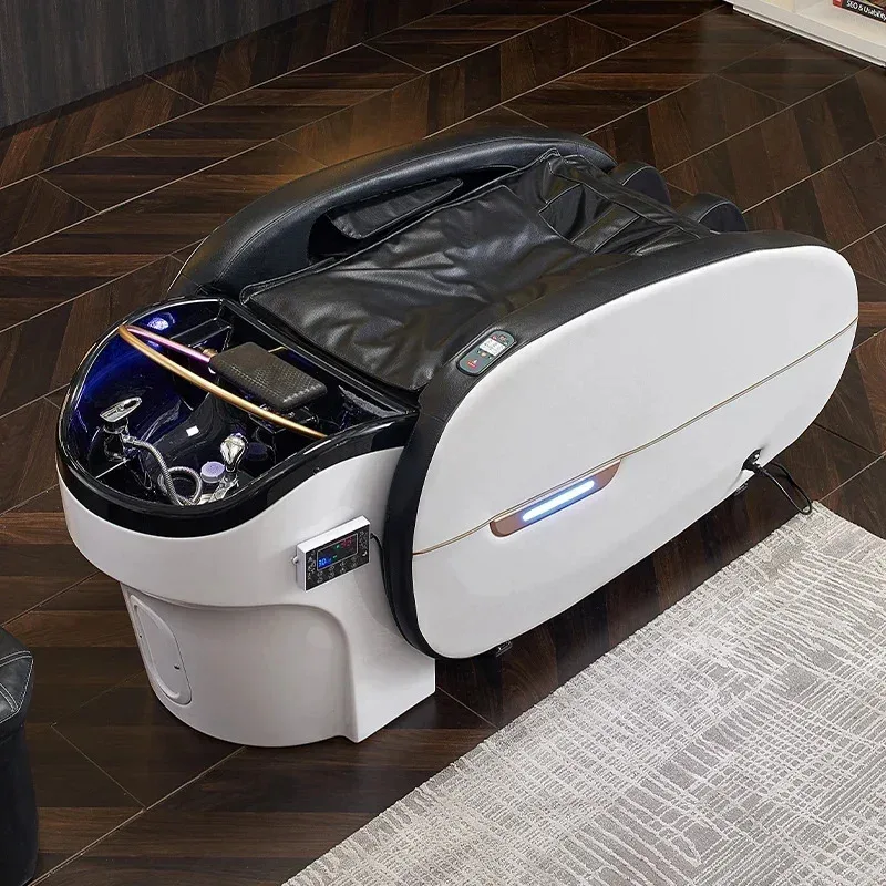2026 latest Modern intelligent comfortable electric multipurpose hair washing salon table massage shampoo bed - Image 2