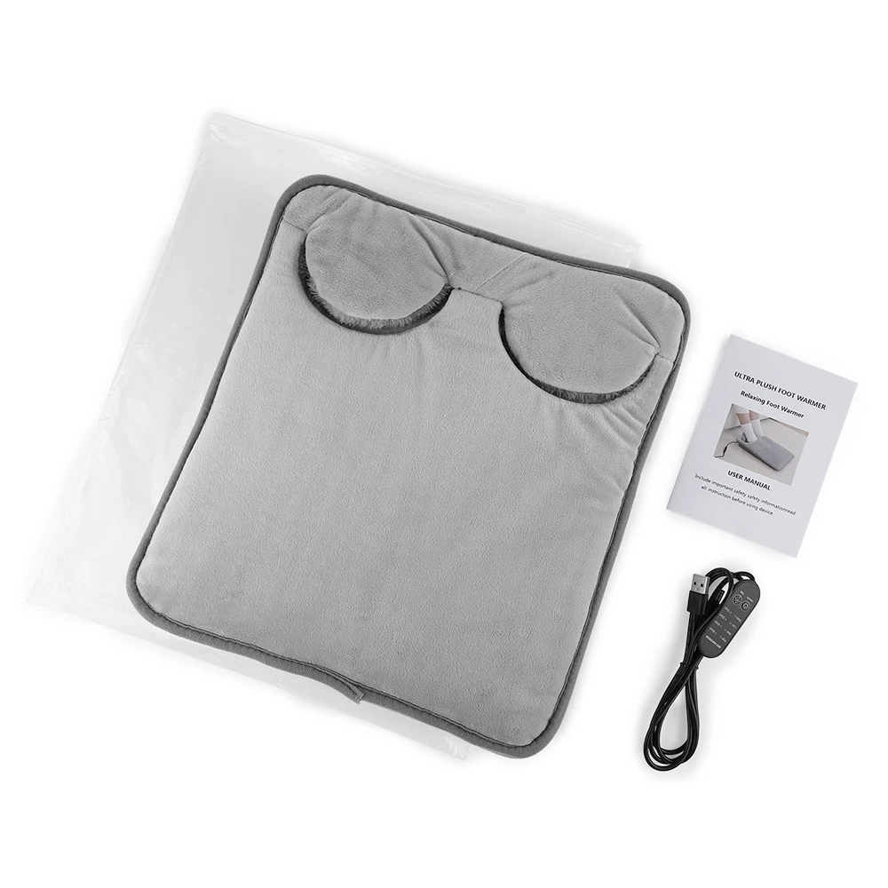 Electric Foot Heating Pad Massage Cushion Portable Foot Warmer 4 Levels Temperature 4 Timer Heated Foot Massager Warming Mat - Image 7