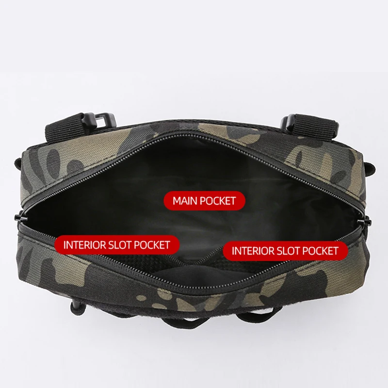 Fishing Vest Bag Men's Camo Fishing Lures Utility Tackle Chest Bags Waist Pack Outdoor Mountaineering Camping Hiking Hunting - Image 3