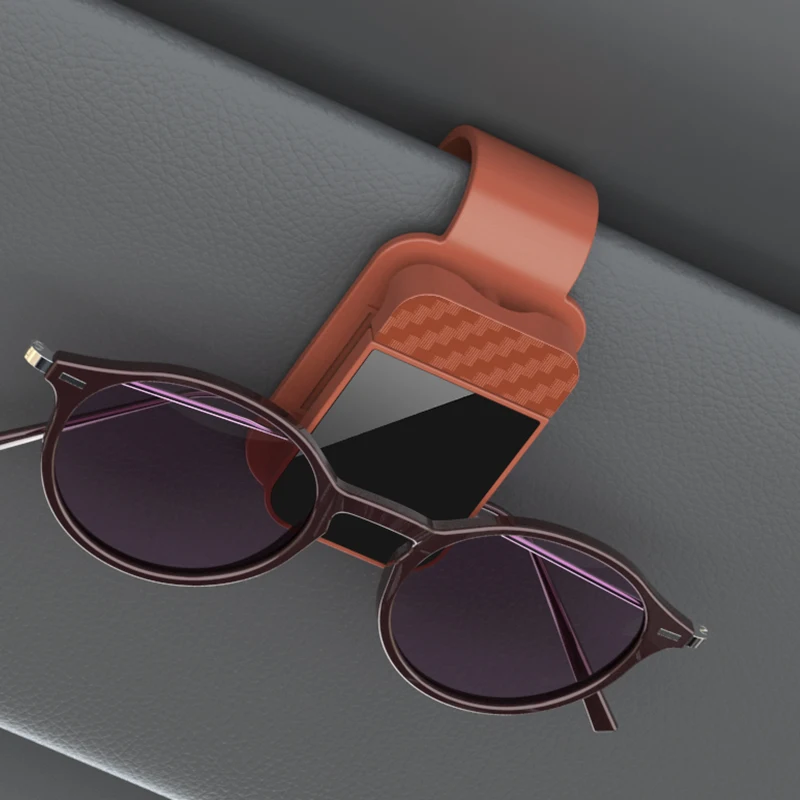 High Quality Car Sunglasses Clip , Sun Visor Glasses Holder Card Ticket Holder Stable Storage Clips Eyeglasses Hanger Car Interior Accessories - Image 8