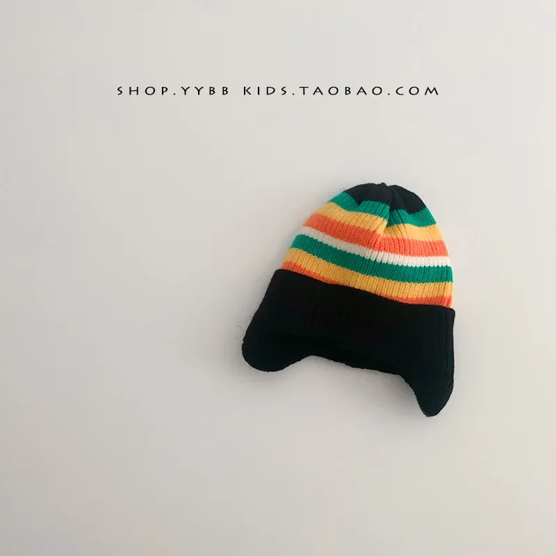 Baby wool hat cute bear ear protection hat children winter thickened warm knitted Korean version of the baby hat - Image 10