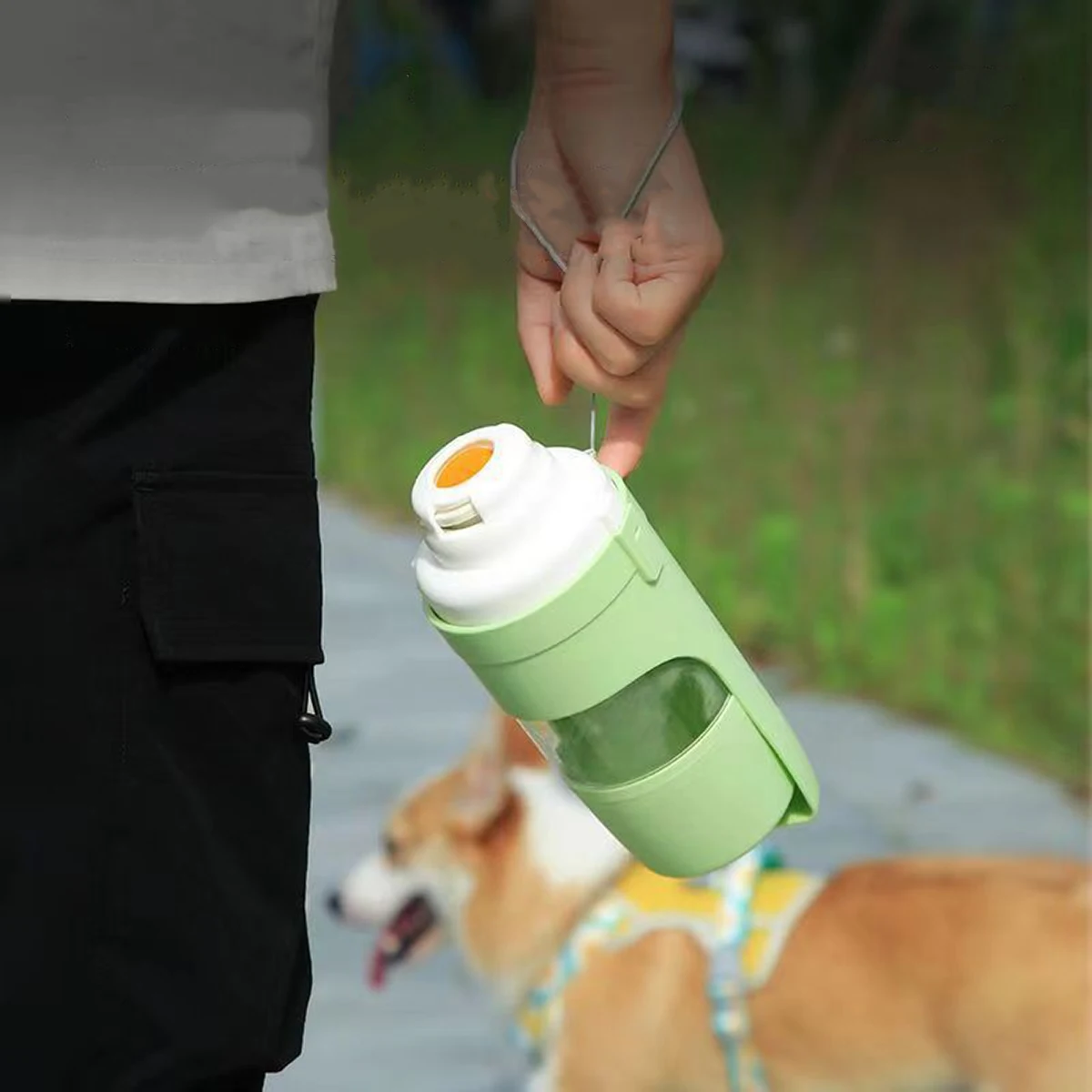 Portable Dog Cat Water Bottle with Storage Food and Water Container for Puppy Pets dogs Feeder Bowl Outdoor Travel Pet supplies - Image 4