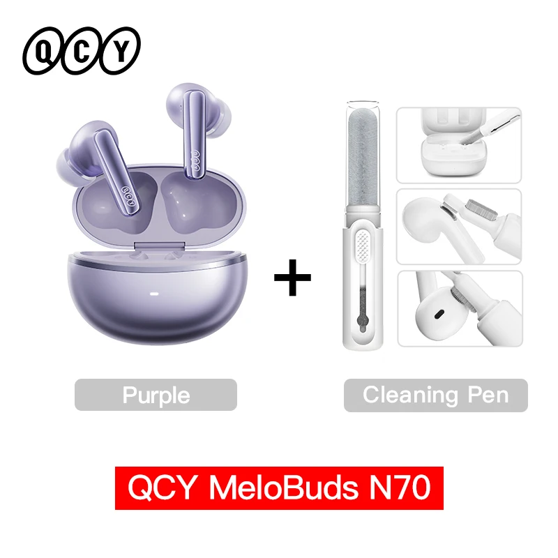 QCY MeloBuds N70 Adaptive ANC Wireless Earbuds Bluetooth 6.0 LDAC Hi-Res Audio 6 Mics Wireless Charging Earphones 50Hrs IPX5 - Image 12