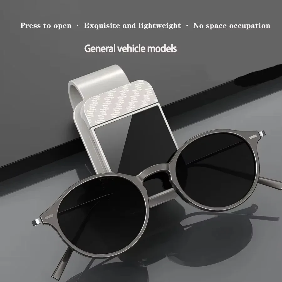 High Quality Car Sunglasses Clip , Sun Visor Glasses Holder Card Ticket Holder Stable Storage Clips Eyeglasses Hanger Car Interior Accessories - Image 5