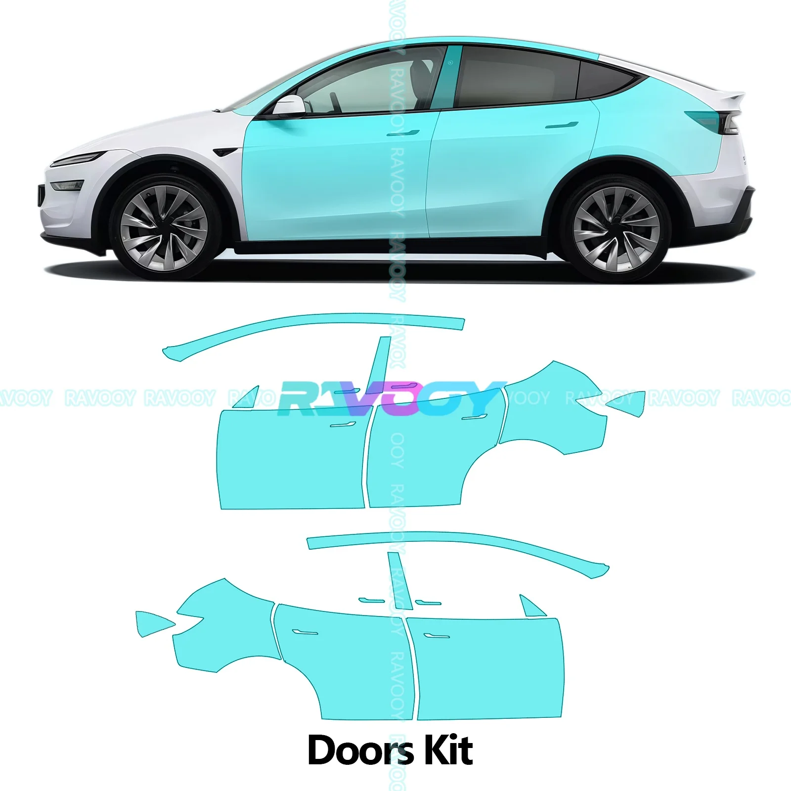 For Tesla Model Y Juniper 2025-2026 8.5Mil Precut PPF Full Vehicle Paint Protection TPU PPF Film Clear Bra - Image 13