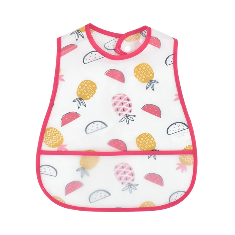 2026 New Cartoon Pattern EVA Waterproof Pocket Lunch Feeding Bibs Adjustable Baby Bibs Cute Children Baby Apron Kids Burp Cloths - Image 24