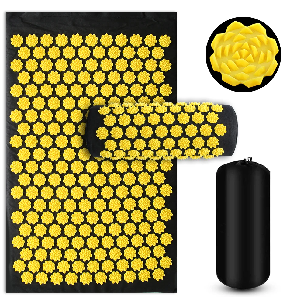 Pranamat Eco Lotus Spike Mat Acupuncture Massage Cushion Kuznetsov's Applicator for Neck Foot Back Yoga Acupressure Massage Mat - Image 8