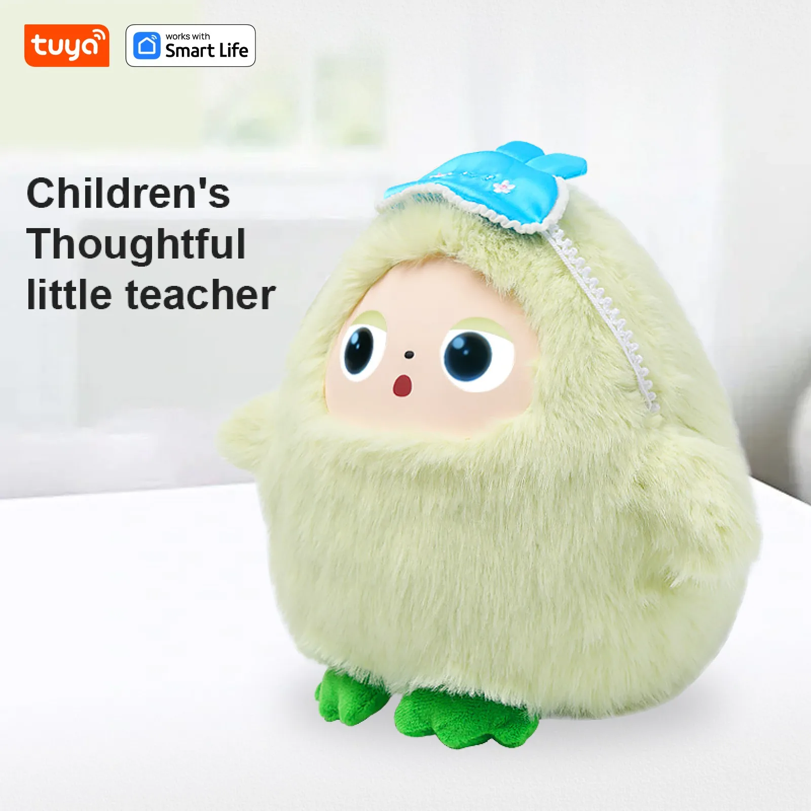 AI Plush Toy W/Smart Voice&LED Eyes,Interactive Companion for Kid/AdultGift-ReadyRechargeable E-Pet open up fun life W/Tuya App - Image 9