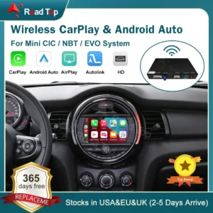 RoadTop Wireless CarPlay Android Auto for Mini R55 R56 R57 R58 R60 R61 F54 F55 F56 Clubman Countryman Cooper John Cooper Works