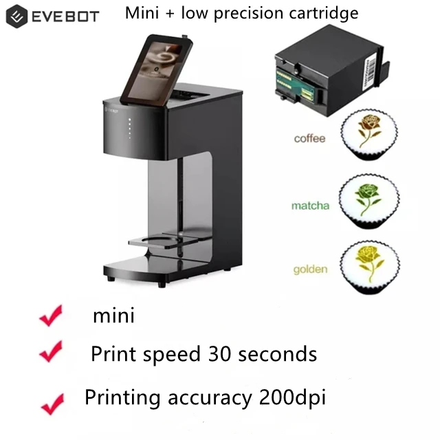 EVEBOT 3D Latte Art Coffee Printer Machine Automatic Beverages Food Selfie With WIFI Connection Printing Edible Ink Cartridges - Image 9