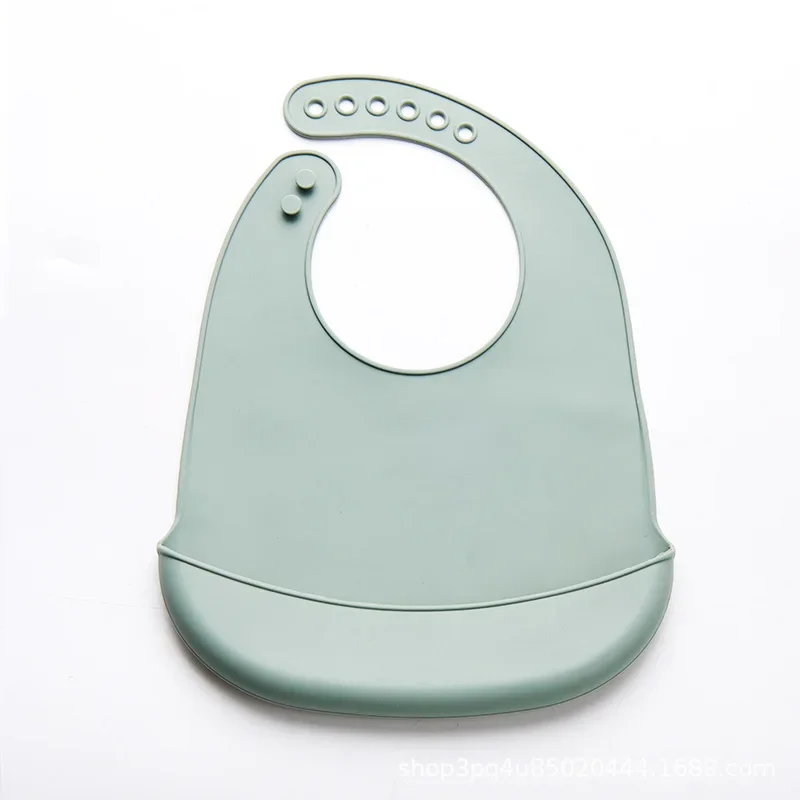 Baby Bib Adjustable Waterproof Bibs Babies Soft Edible Silicone Newborn Saliva Dripping Towel Drooling Children Scarf BPA Free - Image 3