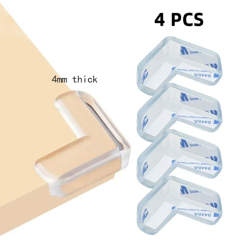 Transparent PVC Baby Protection Strip with Double-Sided Tape Anti-Bumb Kid Safety Table Edge Furniture Guard Corner L Protectors - Image 16