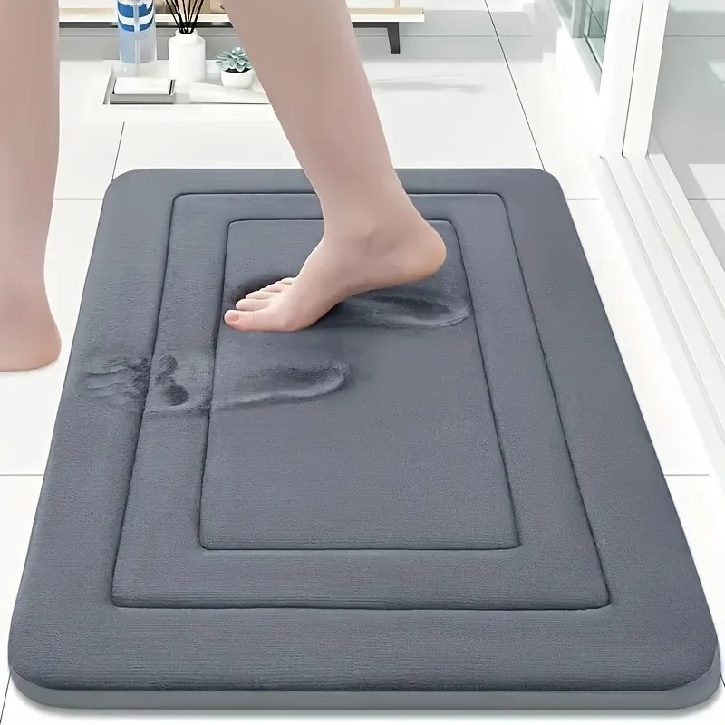 Absorbent Non-Slip Bath Mat | Comfortable Standing Pad for Living Room, Bedroom . 1-psc - Image 8