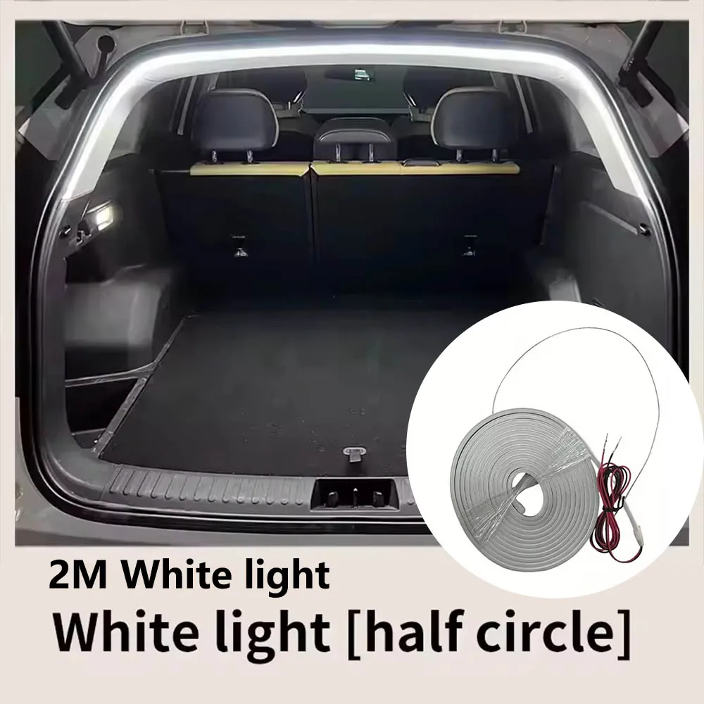 Car high brightness trunk lighting ambient light interior decoration LED wiring free automatic sensing tailgate light strip - Image 5