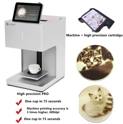 EVEBOT 3D Latte Art Coffee Printer Machine Automatic Beverages Food Selfie With WIFI Connection Printing Edible Ink Cartridges - Image 13