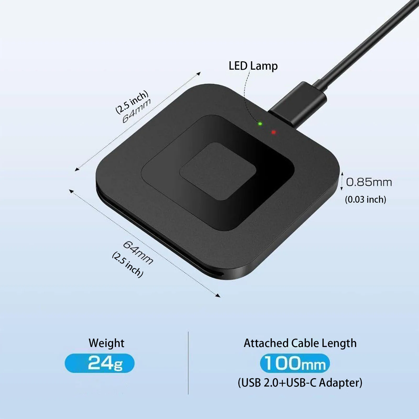 UTHAI X05 Square Smart Card Reader USB 2.0 ATMC AC DNI IC Bank Card Tax Reporting - E-commerce SEO Optimized Title - Image 4