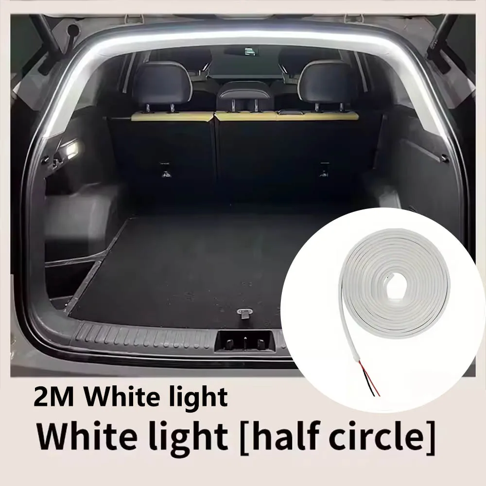 Car high brightness trunk lighting ambient light interior decoration LED wiring free automatic sensing tailgate light strip - Image 10