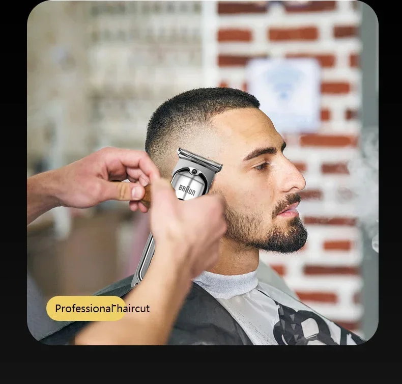 Original Fang Braun 9013 Electric Hairdresser Shaving Head Pusher Electric Pusher Clipper Hair Precision Trimmer for Men - Image 5