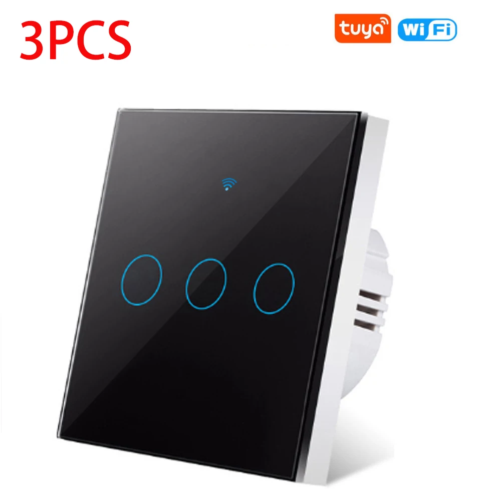 AXUS WiFi Smart Light Switches Touch Switch RF433 No Neutral Wire Smart Home Life Tuya App Control Support Alexa Google Home - Image 13