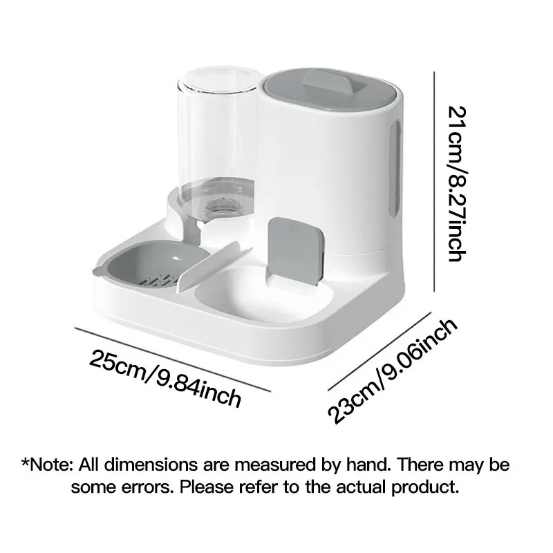 1-Pack Automatic Gravity-Fed Cat Water Dispenser & Feeder - Spill-Proof Large Capacity One-Piece Design, - Image 2