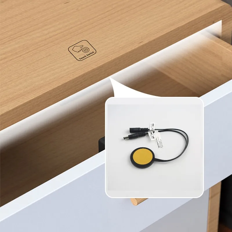 DC12V 24V Penetrable Smart Sensor 5A 60W Wood Board Touch Switch for Cabinet LED Light Touch Switch - Image 2