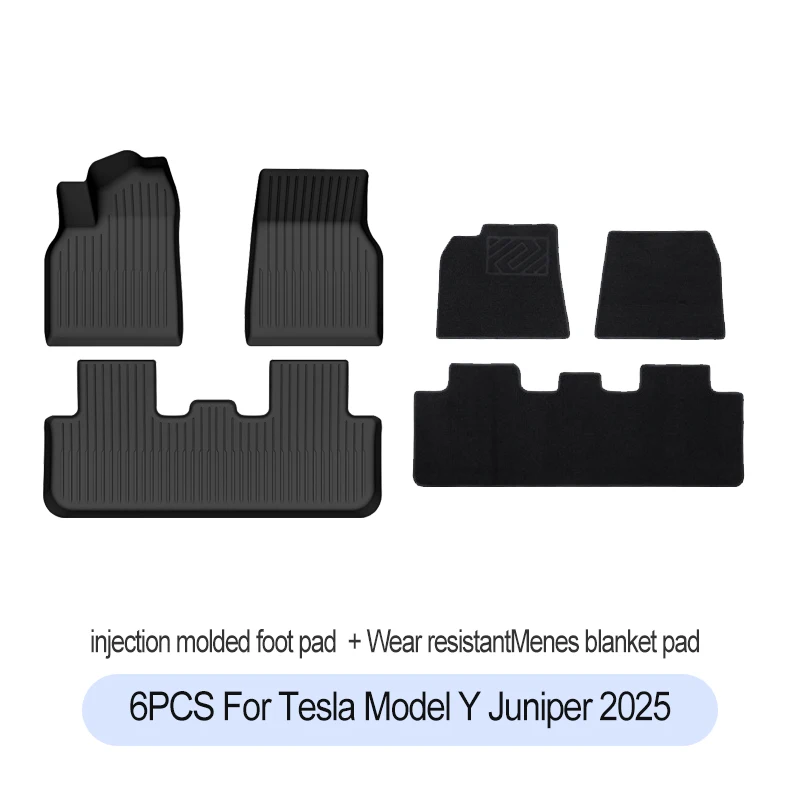 Tesla New Model Y Juniper 2025+ TPE Floor Mats Waterproof Luggage Mat Wear-resistant Foot Pads ModelY Trunk Mats Accessories - Image 17