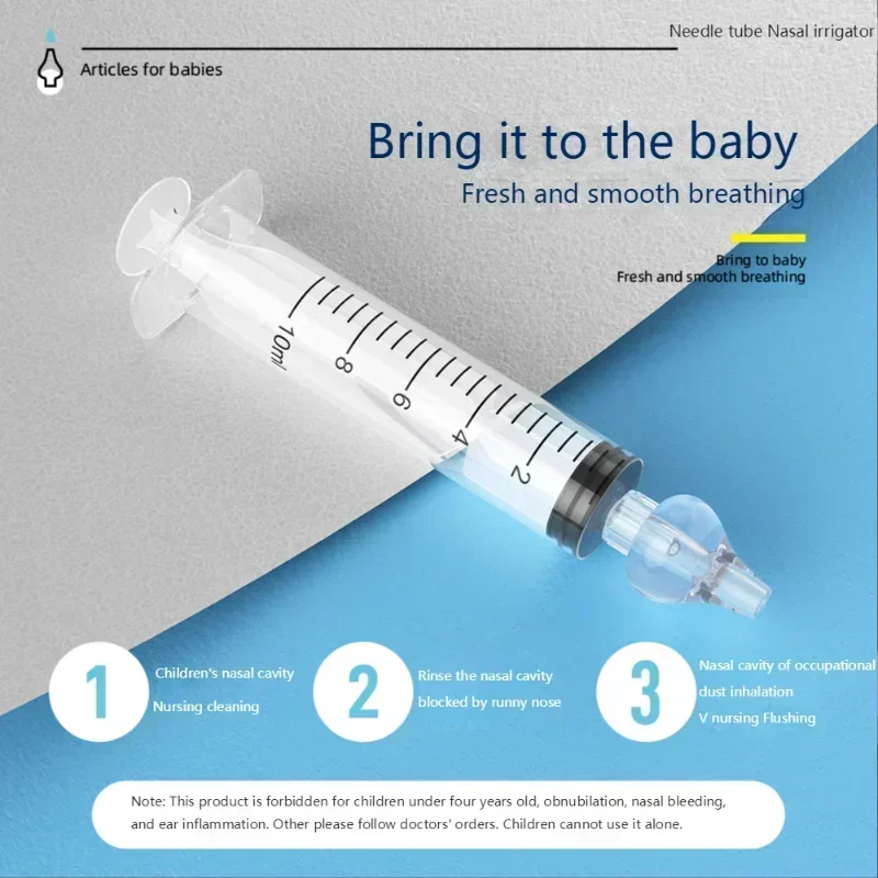 Needle Tube Baby Nasal Aspirator Syringe Baby Nose Cleaner Infant Rhinitis Nasal Washer Children Nose Washing Tool for Kids - Image 5