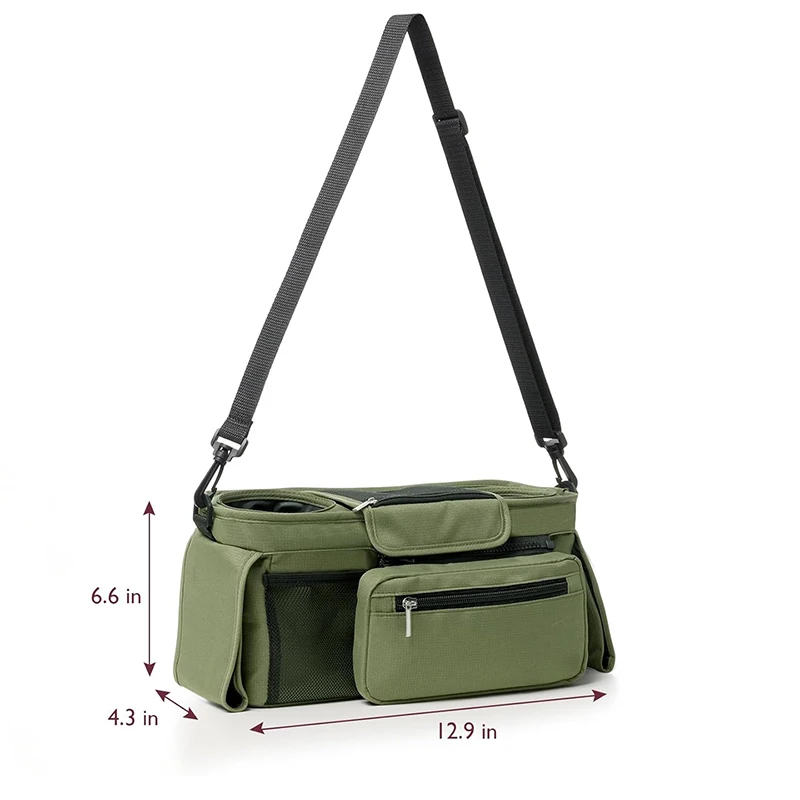 Baby Stroller Storage Large Capacity Travel Hanging Bag Mummy Bag Phone Bottle Holder Pram Diaper Bags Baby Stroller Accessories - Image 5