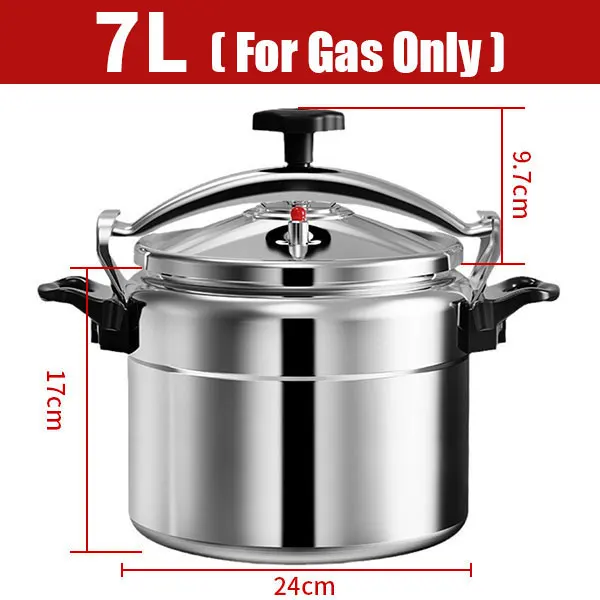 Aluminum 3L/4L/5L/7L Capacity Pressure Cooker Only for Gas Safe Explosion Proof Pressure Canner with Easy Lock Lid - Image 8