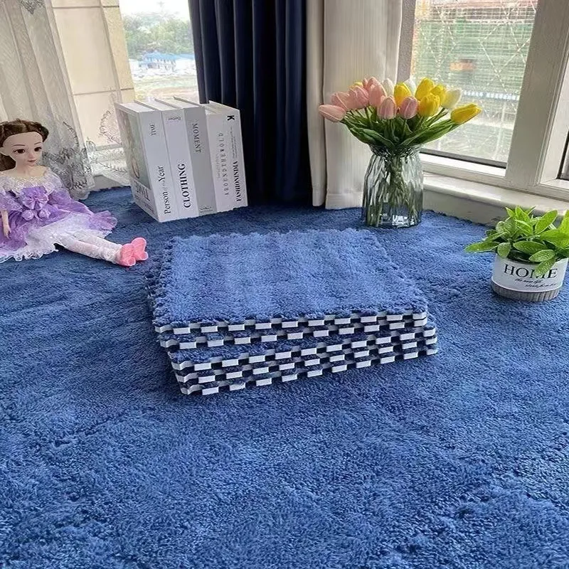 30*30CM Soft Plush Children Kids Rug Play Mat Puzzle Carpet Warm Playmat Interlocking Exercise Tiles Floor Carpet Decoration Mat - Image 5